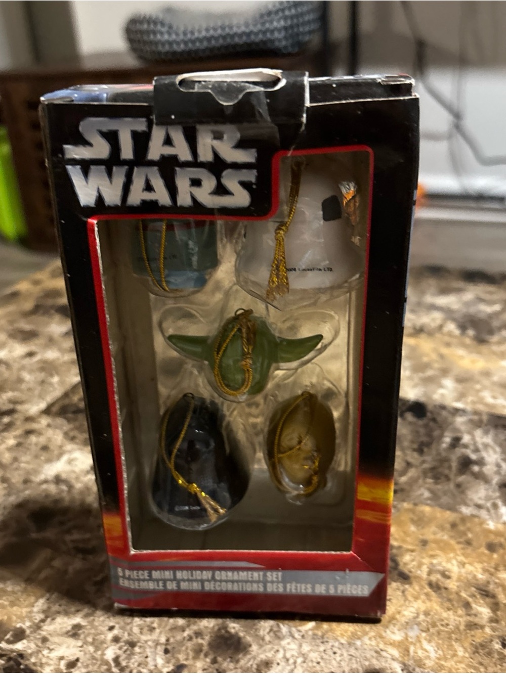 Star Wars Mini Ornament Set - Black, Green, White, Gold